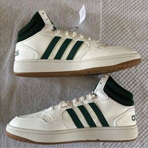 Adidas Hoops 3.0 Men's White, Green and Gum Mid Sneaker